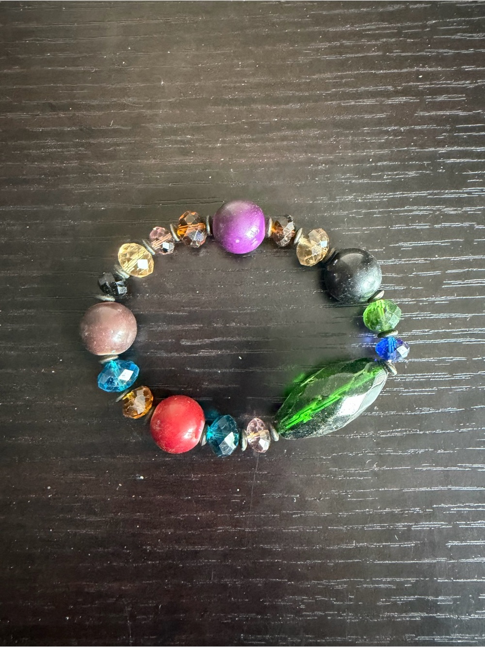 Colorful Beaded Stretch Bracelet